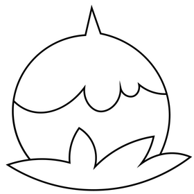 Hazelnut drawing black and white clipart