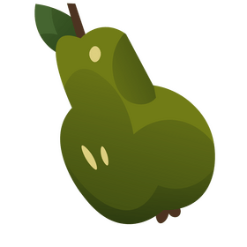 Pear flat clipart