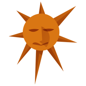 Inca sun god clipart