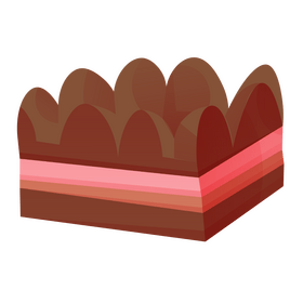 Tiramisu pie slice clipart