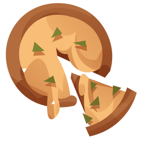 Pizza cheese clipart