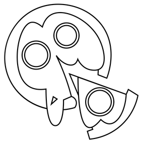 Pizza tomato black and white clipart