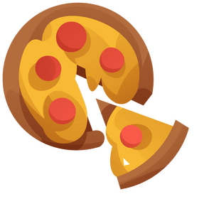 Pizza pepperoni clipart