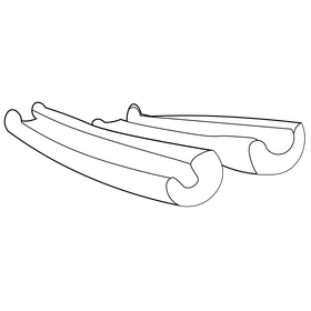 Cinnamon stick black and white clipart