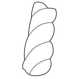 Marshmallow drawing black and white clipart