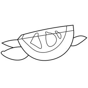 Tea lemon black and white clipart