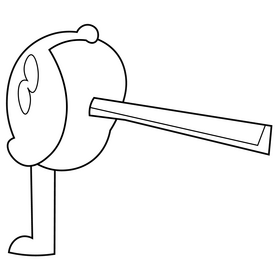 Caramel apple candy black and white clipart