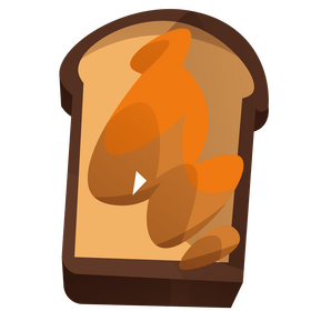 Peanut toast clipart