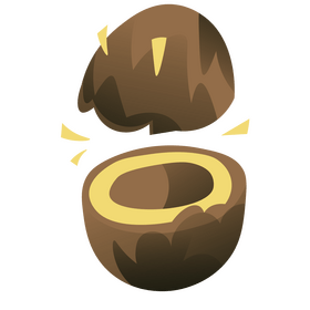 Coconut tropical fruit clipart