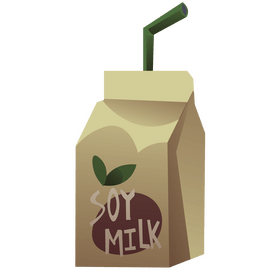 Soy milk clipart