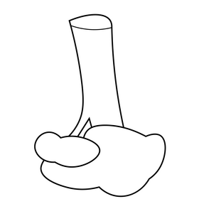 Cauliflower vegetable drawing black and white clipart