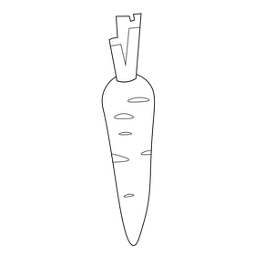 Carrot Black And White Clipart Free Download