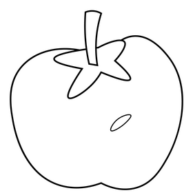 Tomato vegetable drawing black and white clipart