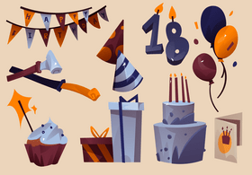 Happy birthday vector