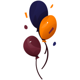 Party birthday balloons clipart