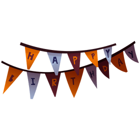 Happy birthday banner clipart