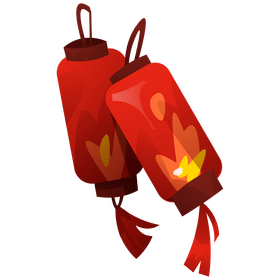 Chineesenewyear lanterns clipart