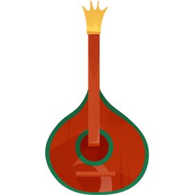Portuguese guitar clipart
