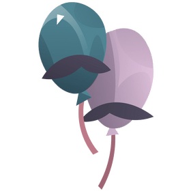 Fathers day balloons clipart