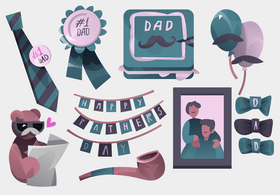 Happy fathers day vector