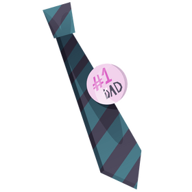 Fathers day tie, necktie clipart
