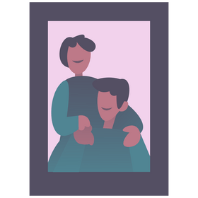 Fathers day portrait clipart