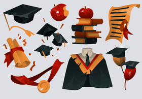 Graduation ceremony vector