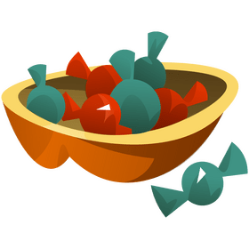 Halloween candies clipart