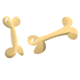 Cartoon bones clipart