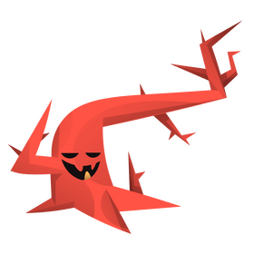 Halloween scary tree illustration clipart