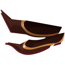 Romanian traditional shoes clipart