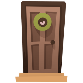 Housewarming door clipart