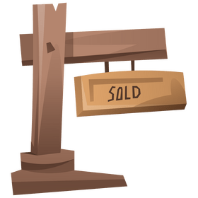 Housewarming home sold clipart