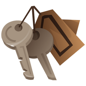Housewarming house keys clipart
