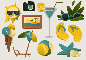 Summer holiday vector