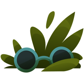 Summer holiday glasses clipart