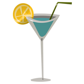Beach cocktail clipart
