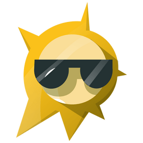 Summer holiday cool sun clipart
