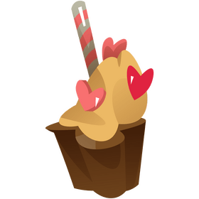 Valentines Day cake clipart