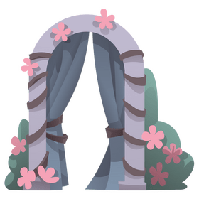 Wedding arch clipart