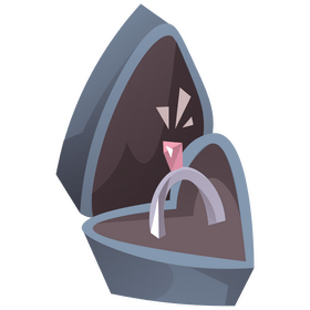 Wedding ring box clipart