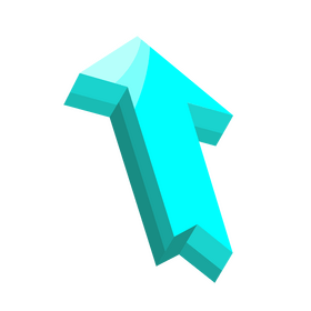 3d arrow blue clipart