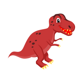 T rex baby dinosaur cartoon clipart