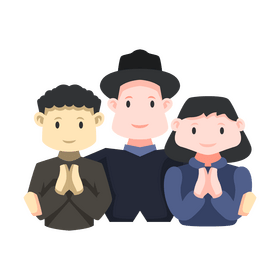 Children Praying Public Prayer clipart