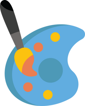 Color paint palette clipart