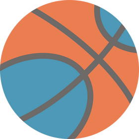Basketball ball cartoon clipart