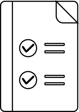 Class notes black and white clipart