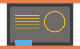 Classroom blackboard clipart