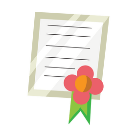 Diploma graduation certification clipart