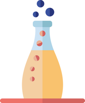 Chemistry flask icon clipart